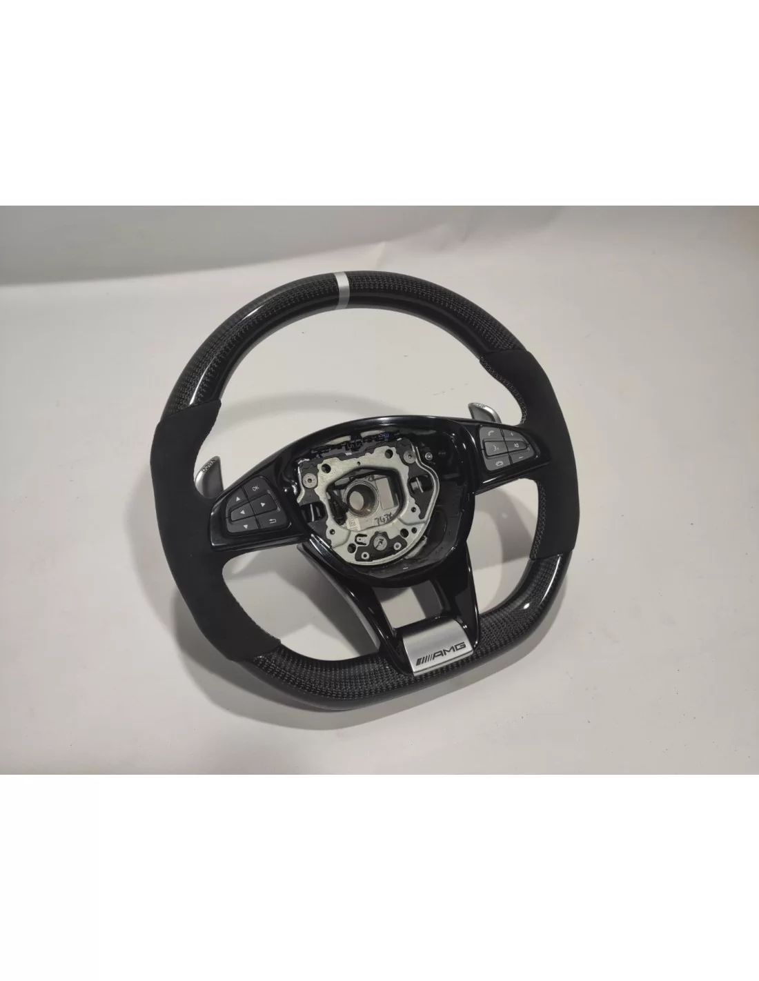 - Steering Wheels - Kierownica Mercedes-Benz GLE GLC GLS W205 Carbon Alcantara - 4 - Kierownica Mercedes-Benz GLE GLC GLS W205   - Steering Wheels - Kierownica Mercedes-Benz GLE GLC GLS W205 Carbon Alcantara - 4 - Kierownica Mercedes-Benz GLE GLC GLS W205