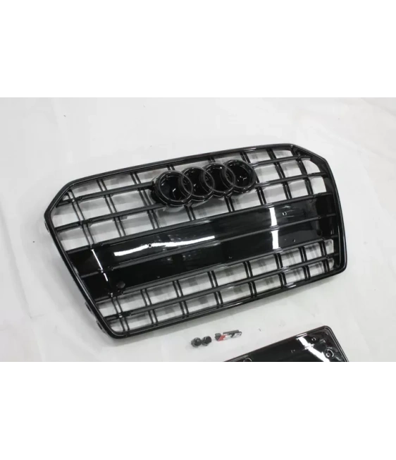  - Audi - Audi RS6 grelha do radiador do para-choques dianteiro QUATTRO para Audi A6 2016-2018 - 3 - Compre a grelha do radiador