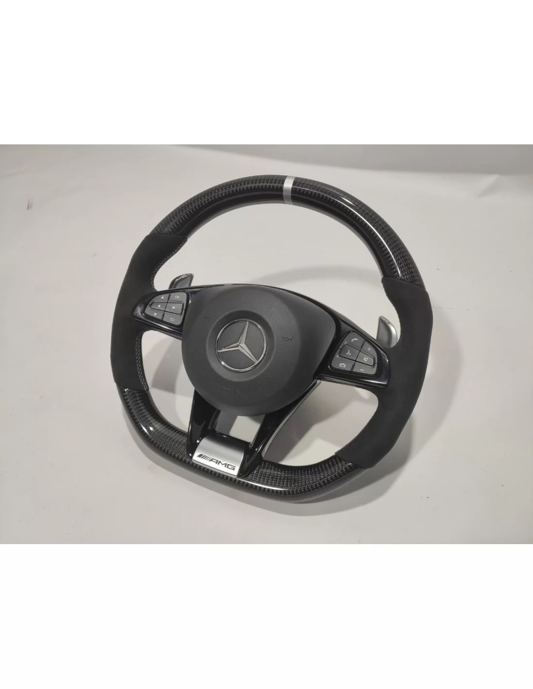 - Steering Wheels - Mercedes-Benz GLE GLC GLS W205 Volante Carbono Alcantara - 12 - Melhore a sua experiência de condução com o - Steering Wheels - Mercedes-Benz GLE GLC GLS W205 Volante Carbono Alcantara - 12 - Melhore a sua experiência de condução com o