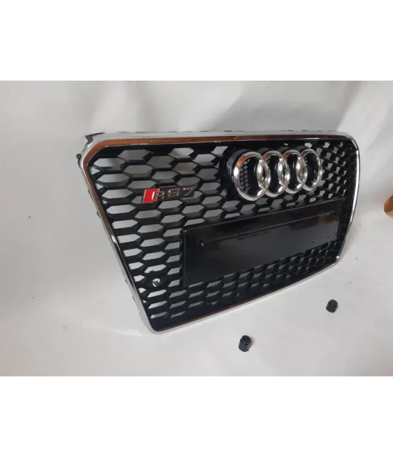  - Audi - Osłona chłodnicy przedniego zderzaka Audi RS7 czarna QUATTRO do Audi A7 2010-2014 - 3 - Kup osłonę chłodnicy zderzaka 