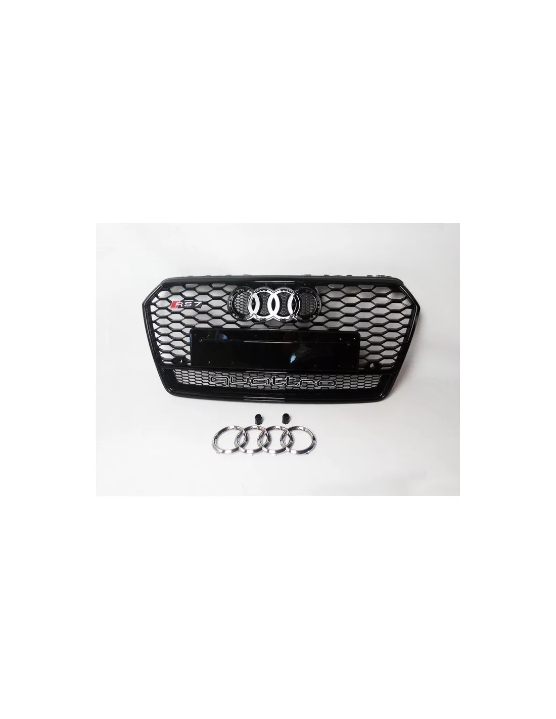 - Audi - Audi RS7 front bumper radiator grille Black QUATTRO for Audi A7 2014-2017 - 1 - Buy the Audi RS7 bumper radiator grill - Audi - Audi RS7 front bumper radiator grille Black QUATTRO for Audi A7 2014-2017 - 1 - Buy the Audi RS7 bumper radiator grill