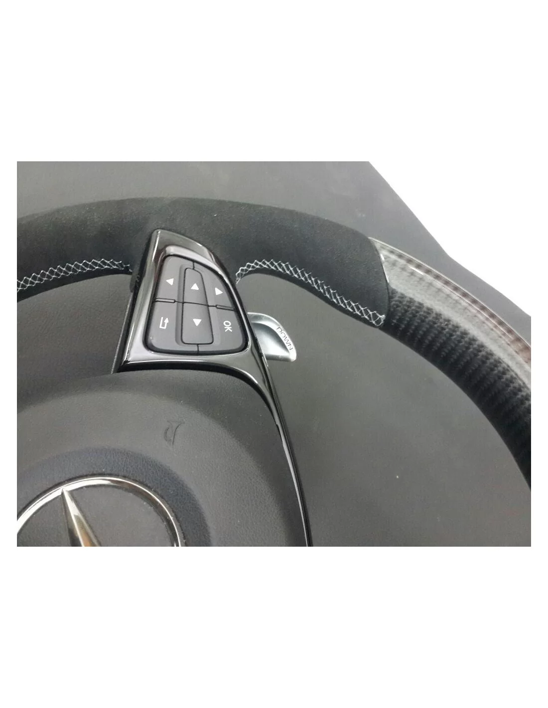 - Steering Wheels - Mercedes-Benz GLE GLC GLS W205 Volante Carbono Alcantara - 3 - Melhore a sua experiência de condução com o - Steering Wheels - Mercedes-Benz GLE GLC GLS W205 Volante Carbono Alcantara - 3 - Melhore a sua experiência de condução com o