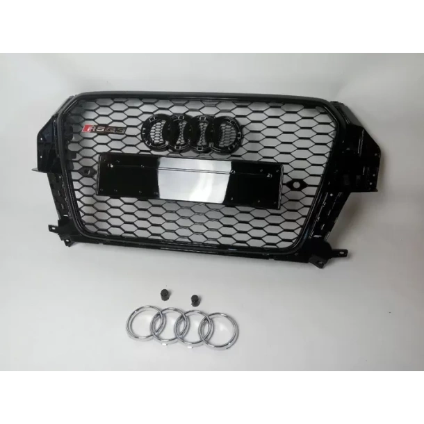  - Audi - Audi Q3 8U 2012-2015 kratka o strukturze plastra miodu RSQ3 optyka czarny czarny - 1 - Przekształć swoje Audi Q3 (2012