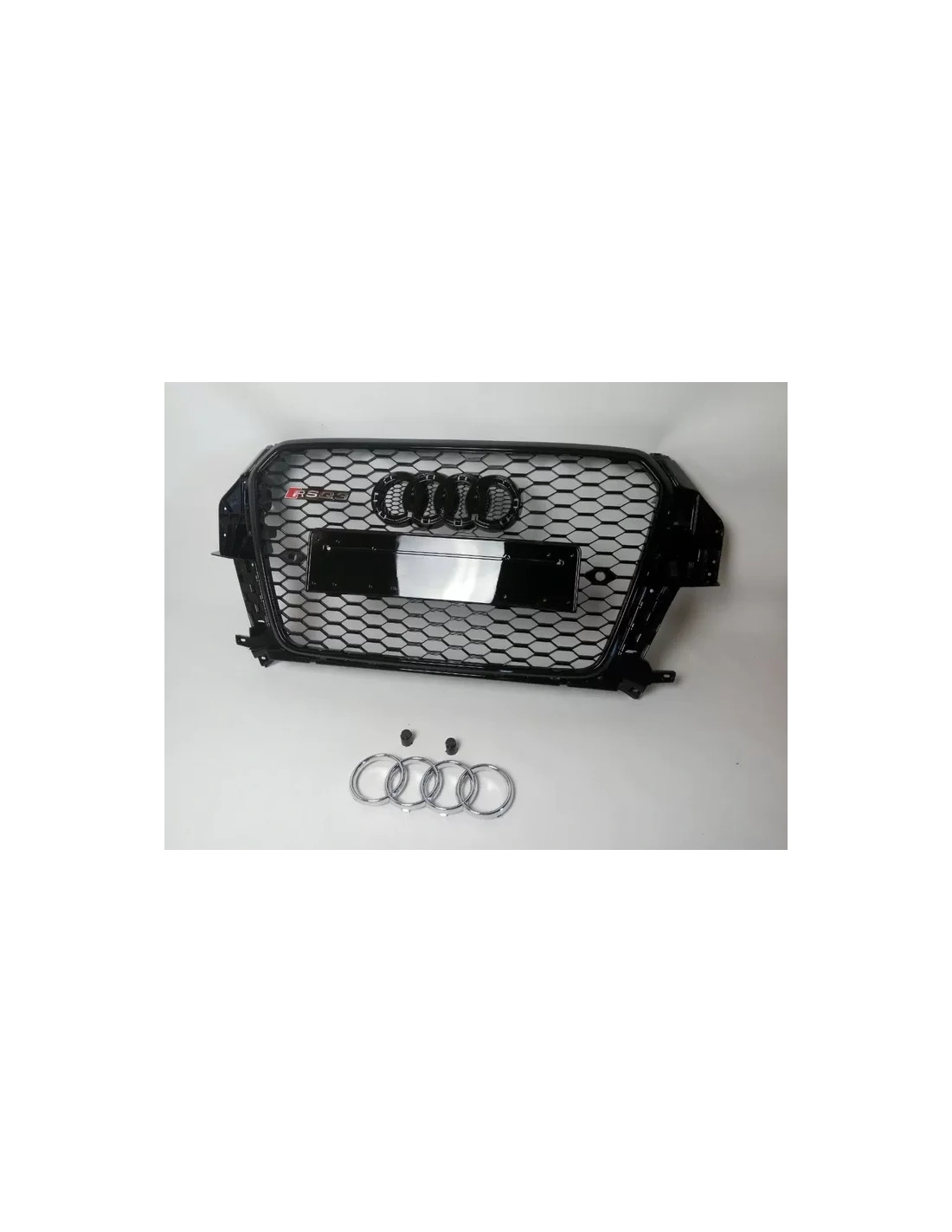 - Audi - Audi Q3 8U 2012-2015 grille honeycomb grille RSQ3 optics black black - 1 - Transform your Audi Q3 (2012-2015) with thi - Audi - Audi Q3 8U 2012-2015 grille honeycomb grille RSQ3 optics black black - 1 - Transform your Audi Q3 (2012-2015) with thi