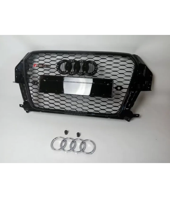- Audi - Audi Q3 8U 2012-2015 grille honeycomb grille RSQ3 optics black black - 1 - Transform your Audi Q3 (2012-2015) with thi - Audi - Audi Q3 8U 2012-2015 grille honeycomb grille RSQ3 optics black black - 1 - Transform your Audi Q3 (2012-2015) with thi