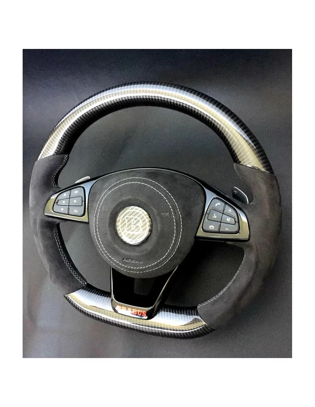  - Volant - Mercedes-Benz GLE GLC GLS C CLA W205 W166 X166 Volant Carbone Alcantara - 3 - Achetez Mercedes-Benz GLE GLC GLS C CL