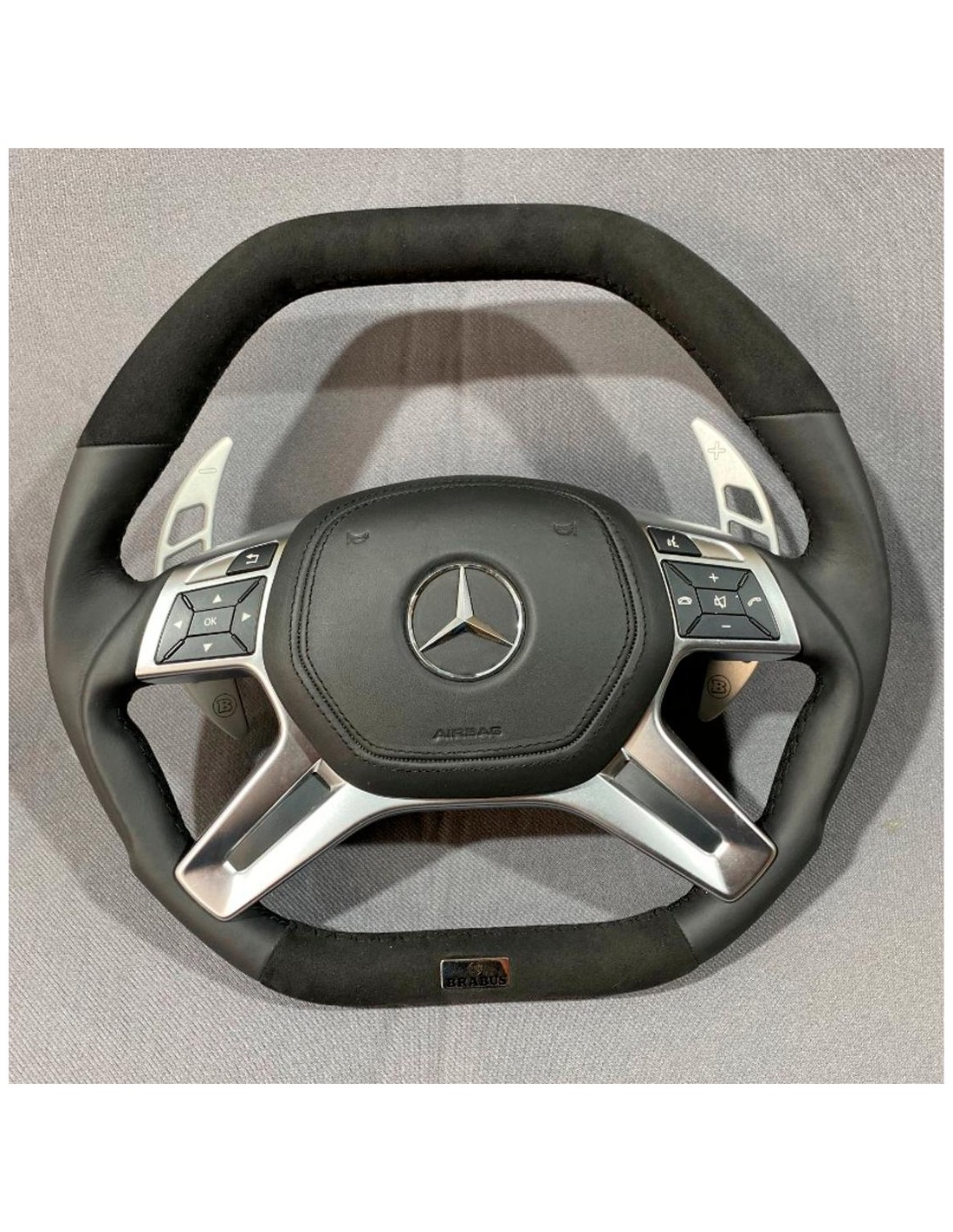  - Steering Wheels - Mercedes-Benz W463 X166 W166 W212 Volante em Couro Alcantara - 1 - Comprar Volante Mercedes-Benz W463 X166 