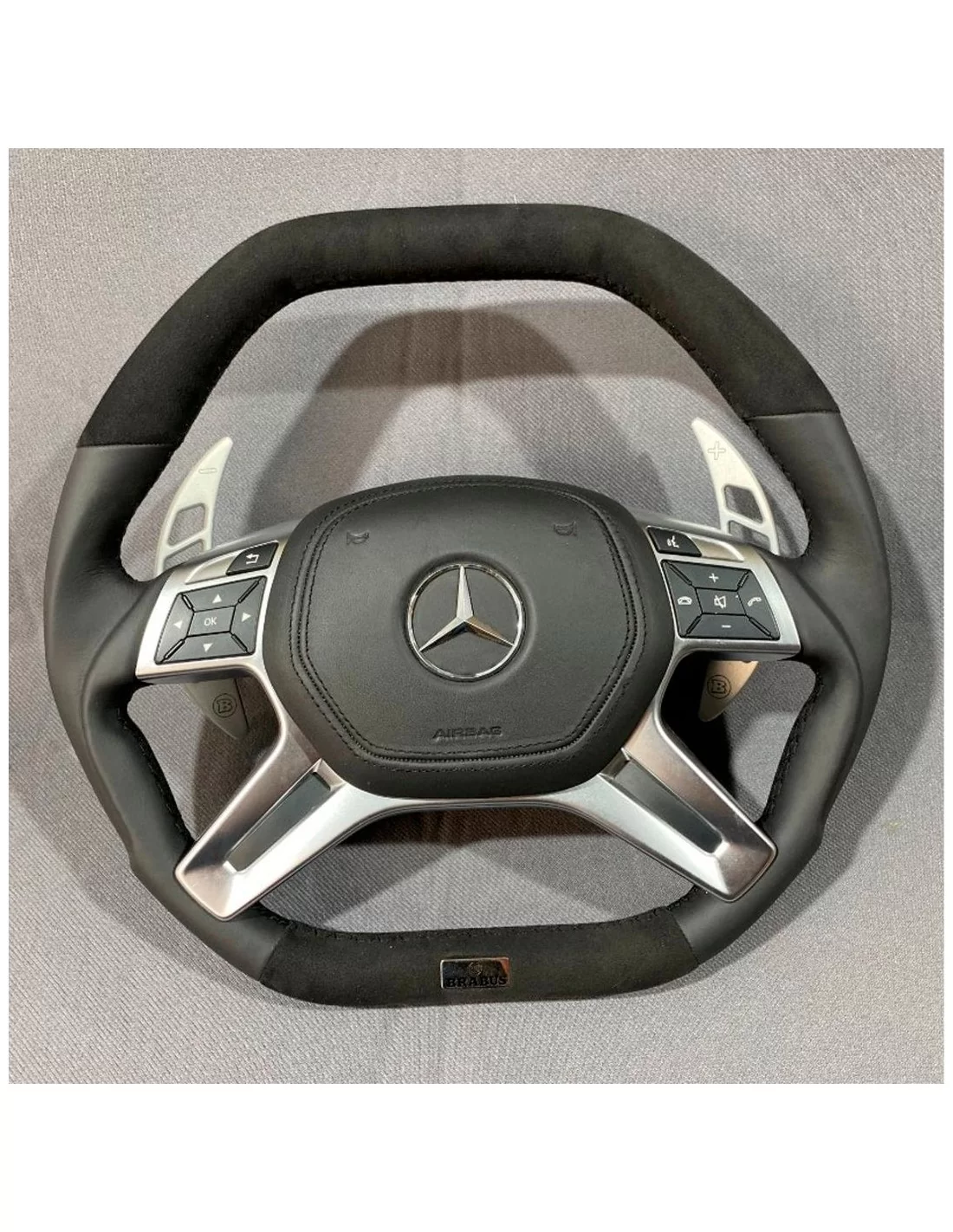  - Steering Wheels - Mercedes-Benz W463 X166 W212 Stuur Leder Alcantara - 1 - Mercedes-Benz W463 X166 W212 Stuurwiel in leder en
