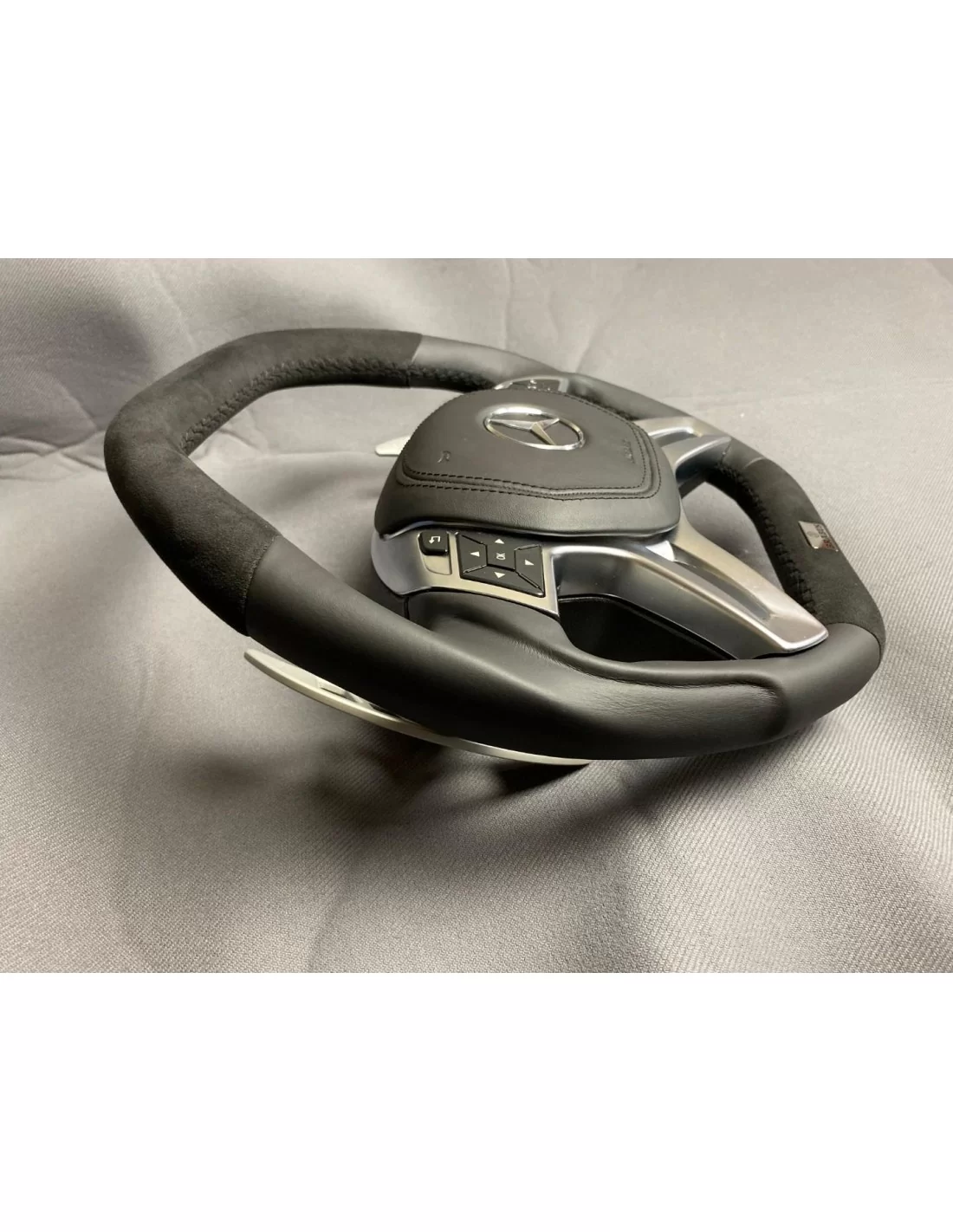  - Steering Wheels - Mercedes-Benz W463 X166 W166 W212 Volante em Couro Alcantara - 2 - Comprar Volante Mercedes-Benz W463 X166 