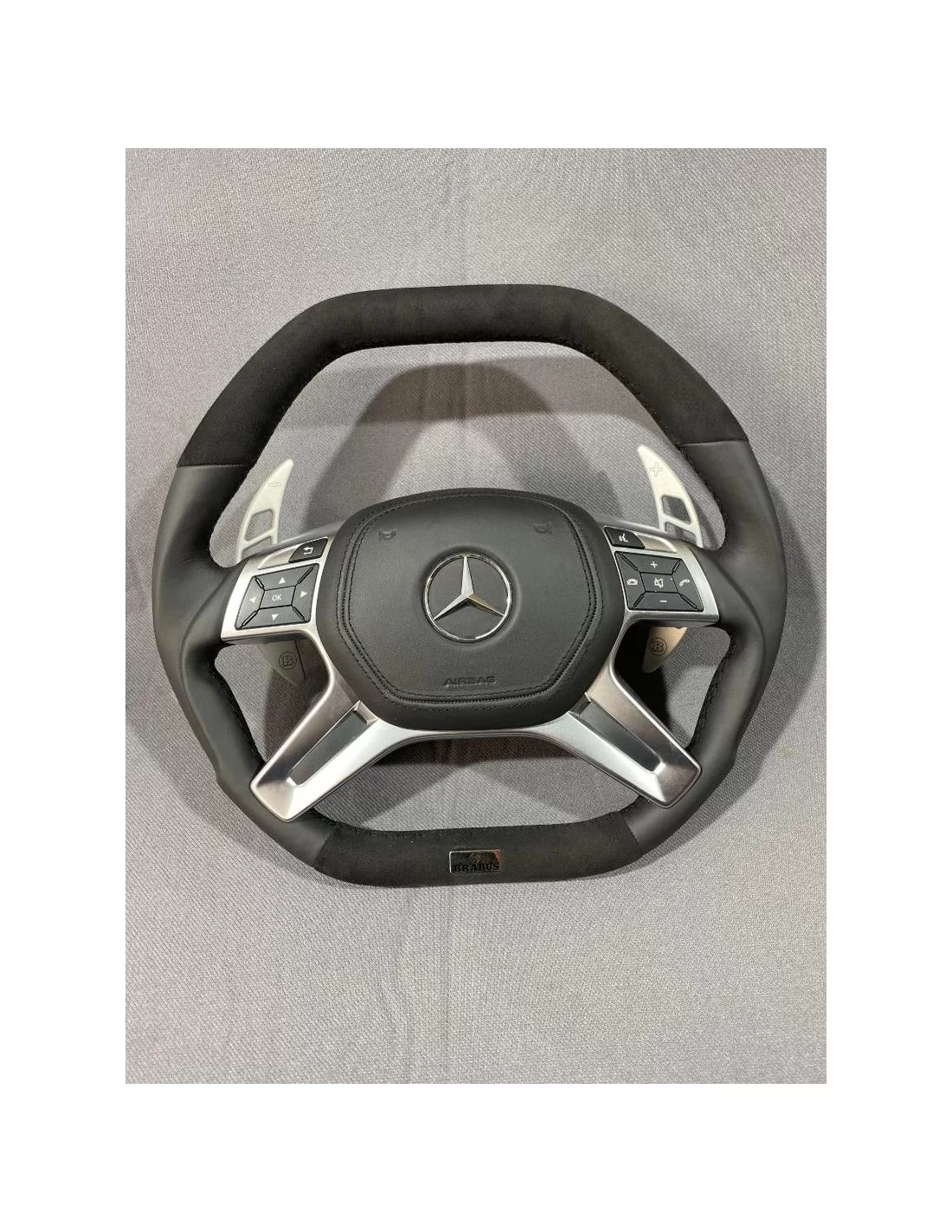  - Steering Wheels - Mercedes-Benz W463 X166 W166 W212 Volante em Couro Alcantara - 3 - Comprar Volante Mercedes-Benz W463 X166 