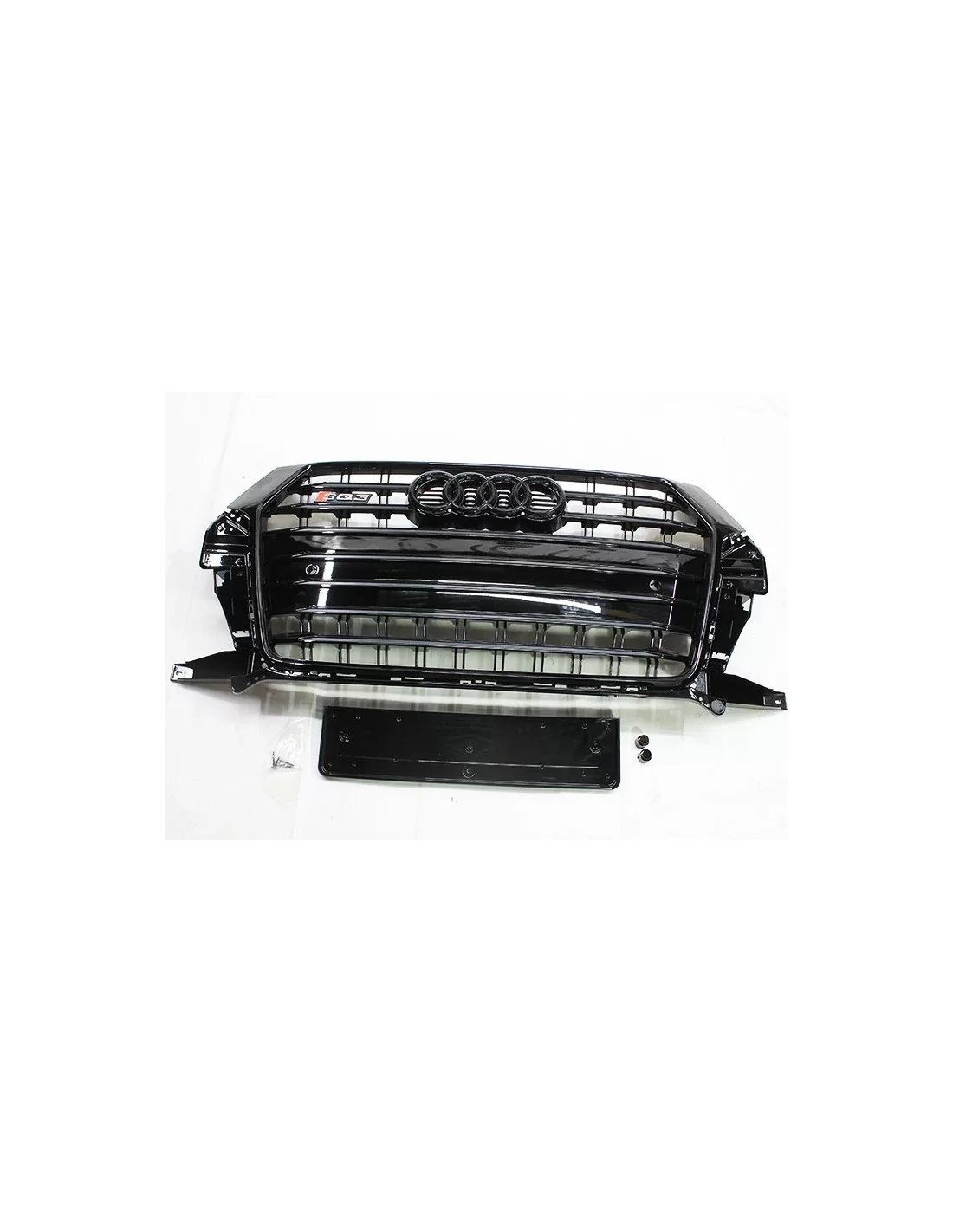 - Audi - Audi Q3 8U 2014-2018 Grill Radiator grille Grill SQ3 Black - 4 - Upgrade your Audi Q3 (2014-2018) with this sleek SQ3   - Audi - Audi Q3 8U 2014-2018 Grill Radiator grille Grill SQ3 Black - 4 - Upgrade your Audi Q3 (2014-2018) with this sleek SQ3