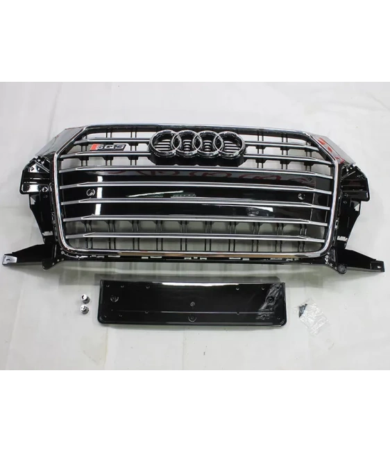 - Audi - Audi Q3 8U 2014-2018 Grill Kühlergrill SQ3 Chrome Style - 1 - Verbessern Sie Ihren Audi Q3 (2014-2018) mit diesem stil - Audi - Audi Q3 8U 2014-2018 Grill Kühlergrill SQ3 Chrome Style - 1 - Verbessern Sie Ihren Audi Q3 (2014-2018) mit diesem stil