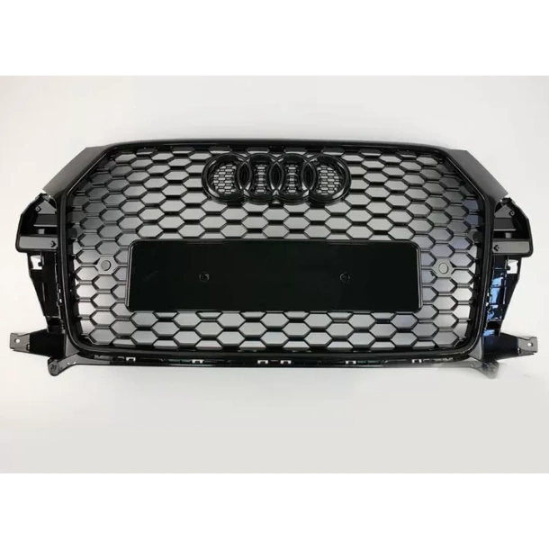  - Audi - 奥迪 Q3 8U 2014-2018 格栅 散热器格栅 蜂窝格栅 RSQ3 黑色 - 1 - ❗️⭐️TOP ANGEBOT❗️ on RSQ3 style honeycomb grille, ♨️Beste quality！Fast 