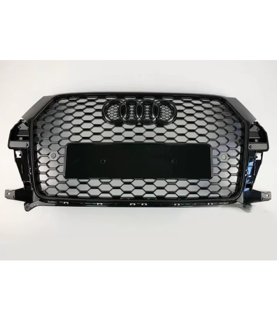  - Audi - Audi Q3 8U 2014-2018 Grill Radiatorrooster Honingraatrooster RSQ3 Zwart - 1 - ❗️⭐️TOP ANGEBOT❗️ op RSQ3 stijl honingra