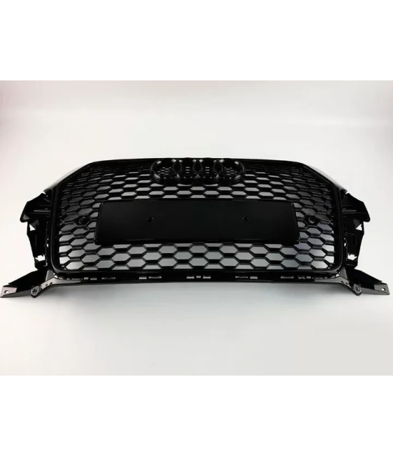  - Audi - Audi Q3 8U 2014-2018 Grill Radiatorrooster Honingraatrooster RSQ3 Zwart - 2 - ❗️⭐️TOP ANGEBOT❗️ op RSQ3 stijl honingra