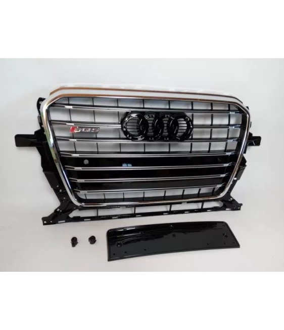  - Audi - Audi SQ5 grelha do radiador do para-choques dianteiro cromado para Audi Q5 2012-2015 S-Line - 4 - Audi SQ5 grelha do r
