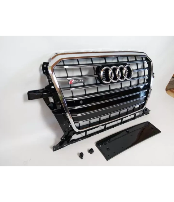 - Audi - Audi SQ5 chrome front bumper radiator grille for Audi Q5 2012-2015 S-Line - 5 - Audi SQ5 chrome front bumper radiator - Audi - Audi SQ5 chrome front bumper radiator grille for Audi Q5 2012-2015 S-Line - 5 - Audi SQ5 chrome front bumper radiator