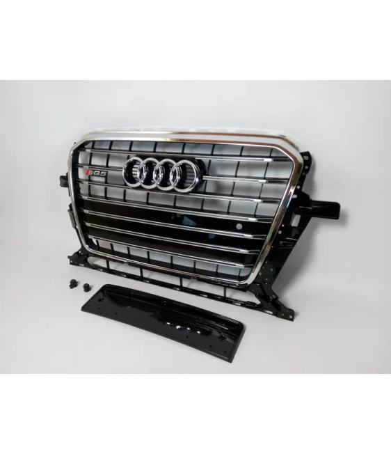  - Audi - Audi SQ5 grelha do radiador do para-choques dianteiro cromado para Audi Q5 2012-2015 S-Line - 2 - Audi SQ5 grelha do r