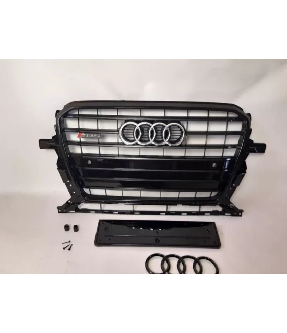 - Audi - Cubre radiador parachoques delantero Audi SQ5 NEGRO para Audi Q5 2012-2015 S-Line - 7 - Cubre radiador parachoques del - Audi - Cubre radiador parachoques delantero Audi SQ5 NEGRO para Audi Q5 2012-2015 S-Line - 7 - Cubre radiador parachoques del