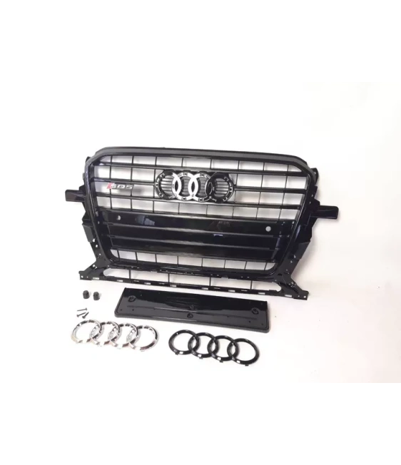 - Audi - Cubre radiador parachoques delantero Audi SQ5 NEGRO para Audi Q5 2012-2015 S-Line - 17 - Cubre radiador parachoques de - Audi - Cubre radiador parachoques delantero Audi SQ5 NEGRO para Audi Q5 2012-2015 S-Line - 17 - Cubre radiador parachoques de