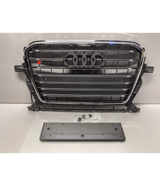  - Audi - Audi SQ5 crom parachoques delantero parrilla del radiador para Audi Q5 2012-2015 S-Line - 4 - ¡Actualice su Audi Q5 S-