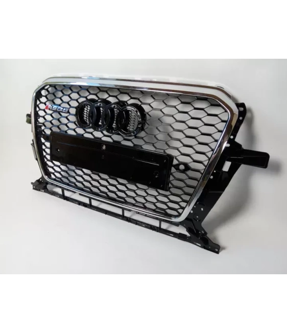 - Audi - Audi Q5 2012-2016 Kühlergrill Wabengrill RSQ5 Chrom - 2 - Veredeln Sie Ihren Audi Q5 2012-2015 mit dem eleganten RSQ5   - Audi - Audi Q5 2012-2016 Kühlergrill Wabengrill RSQ5 Chrom - 2 - Veredeln Sie Ihren Audi Q5 2012-2015 mit dem eleganten RSQ5