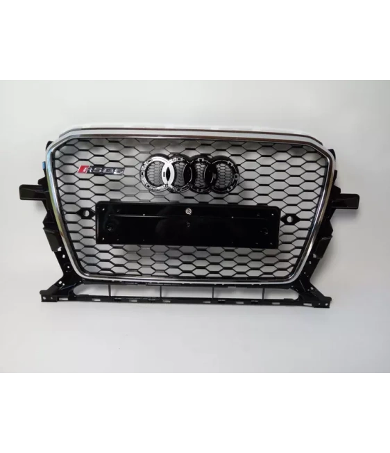- Audi - Audi Q5 2012-2016 Kühlergrill Wabengrill RSQ5 Chrom - 1 - Veredeln Sie Ihren Audi Q5 2012-2015 mit dem eleganten RSQ5   - Audi - Audi Q5 2012-2016 Kühlergrill Wabengrill RSQ5 Chrom - 1 - Veredeln Sie Ihren Audi Q5 2012-2015 mit dem eleganten RSQ5
