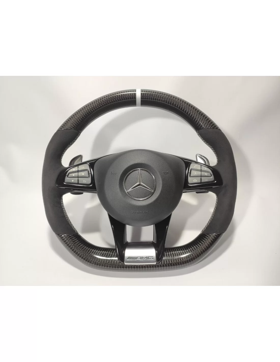 - Steering Wheels - Mercedes-Benz A B S V CLA GLA GLE GLS GLC Volante Carbono Alcantara - 1 - Comprar Mercedes-Benz A B S V GLE - Steering Wheels - Mercedes-Benz A B S V CLA GLA GLE GLS GLC Volante Carbono Alcantara - 1 - Comprar Mercedes-Benz A B S V GLE