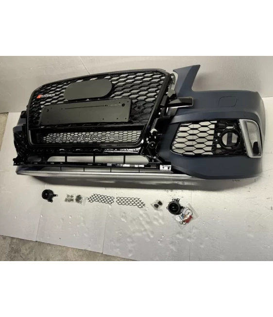 - Audi - Für Audi Q5 2012-2015 Stoßstange mit Kühlergrill RSQ5 Look schwarz - 2 - Verwandeln Sie Ihren Audi Q5 (2012-2015) mit   - Audi - Für Audi Q5 2012-2015 Stoßstange mit Kühlergrill RSQ5 Look schwarz - 2 - Verwandeln Sie Ihren Audi Q5 (2012-2015) mit
