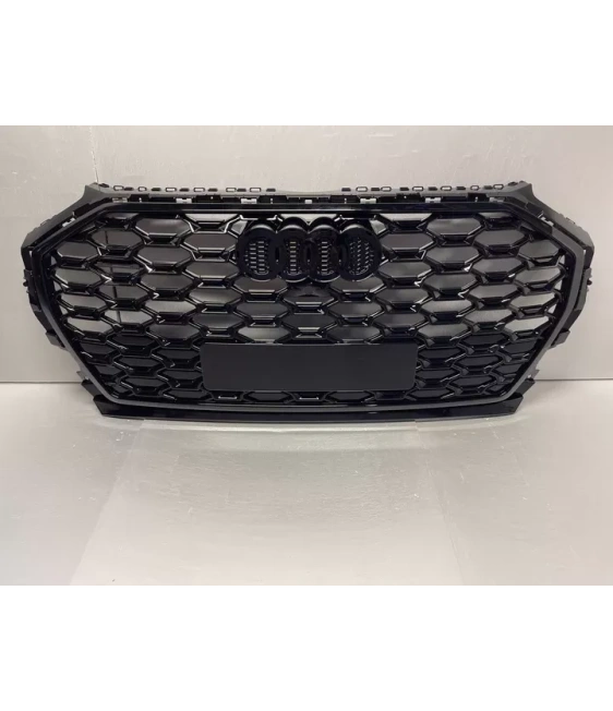  - Audi - アウディQ5 FY 2021 + FLラジエーターグリルフロントグリルRSQ5スタイルブラックブラックのために - 2 - Audi アウディQ5 FY 2021 + FLラジエーターグリルフロントグリルRSQ5スタイルブラックブラック