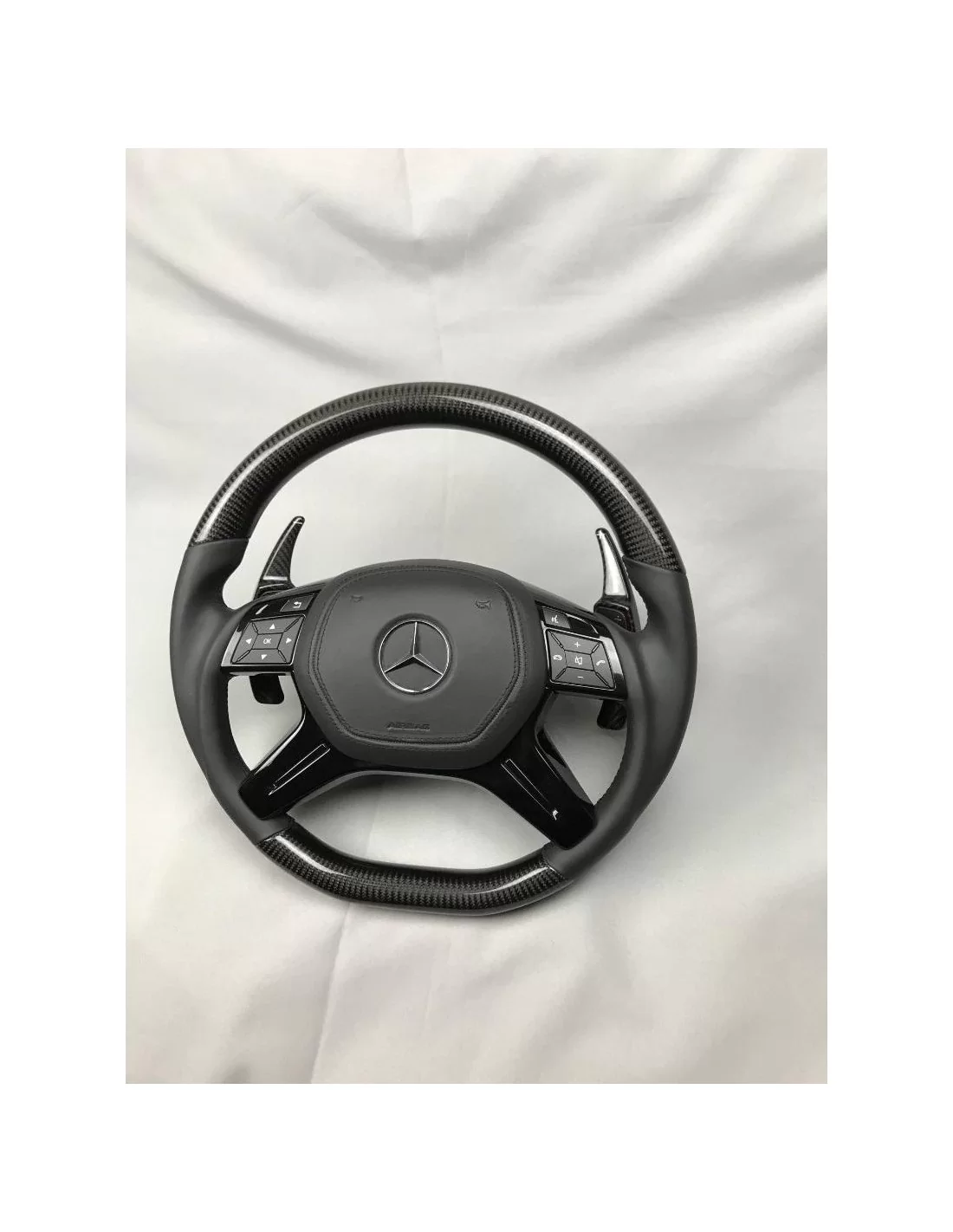  - Steering Wheels - Kierownica Mercedes-Benz W463 X166 W166 W212 ze skóry węglowej - 3 - Kierownica Mercedes-Benz W463 X166 W16