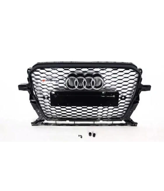 - Audi - Dla Audi Q5 8R 2008-2012 przednia kratka o strukturze plastra miodu w czarnym stylu RSQ5 - 1 - Wzbogać swoje Audi Q5 8 - Audi - Dla Audi Q5 8R 2008-2012 przednia kratka o strukturze plastra miodu w czarnym stylu RSQ5 - 1 - Wzbogać swoje Audi Q5 8