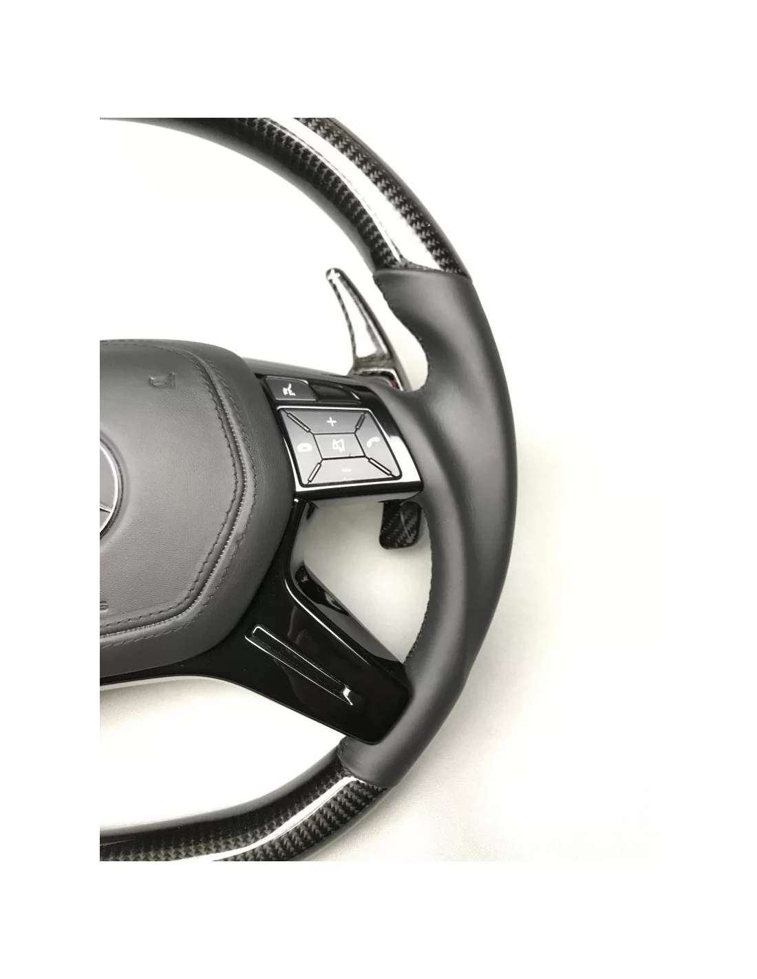  - Steering Wheels - Kierownica Mercedes-Benz W463 X166 W166 W212 ze skóry węglowej - 6 - Kierownica Mercedes-Benz W463 X166 W16
