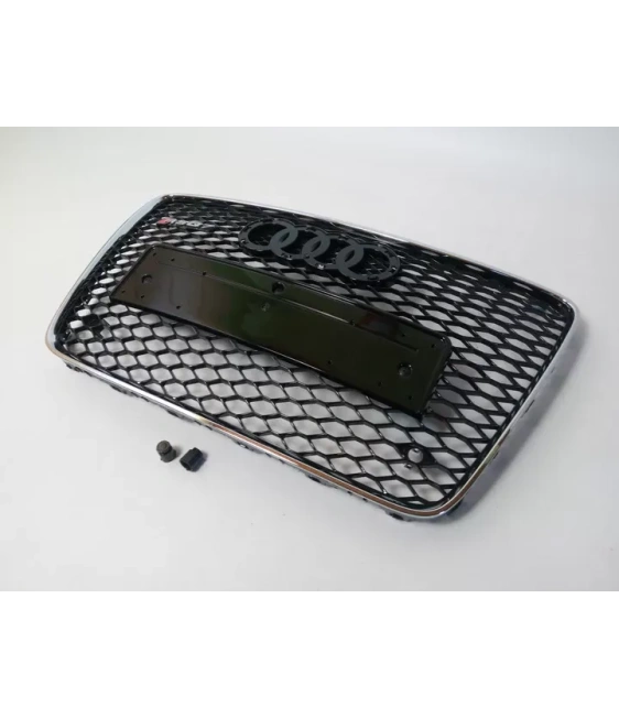 - Audi - Audi Q7 4L 2006-2015 Parrilla Parrilla delantera RSQ7 Cromo - 2 - Actualice su Audi Q7 4L (2006-2015) con una parrilla  - Audi - Audi Q7 4L 2006-2015 Parrilla Parrilla delantera RSQ7 Cromo - 2 - Actualice su Audi Q7 4L (2006-2015) con una parrilla