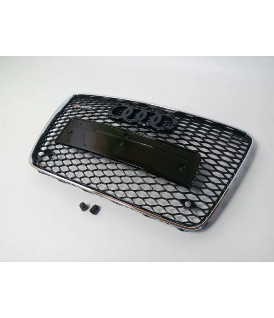 - Audi - Audi Q7 4L 2006-2015 Grill samochodowy Kratka przednia RSQ7 Chrome - 4 - Zmodernizuj swoje Audi Q7 4L (2006-2015) za p - Audi - Audi Q7 4L 2006-2015 Grill samochodowy Kratka przednia RSQ7 Chrome - 4 - Zmodernizuj swoje Audi Q7 4L (2006-2015) za p