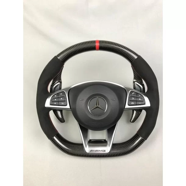  - Steering Wheels - AMG メルセデスベンツ W205 W213 Cクラス Eクラス オリジナルステアリング カーボンアルカンターラ - 1 - Steering Wheels AMG メルセデスベンツ W205 W213 Cクラス 