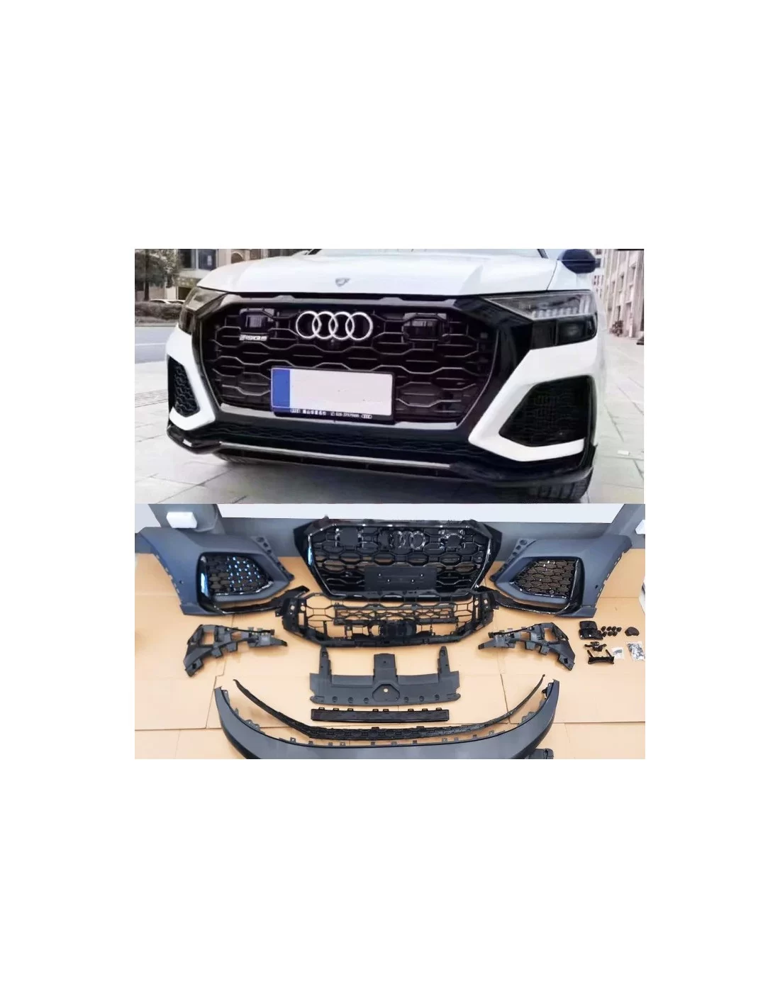 - Audi - Audi Q8 SQ8 4M 2018-2022 bumper bumper with grille RSQ8 optics - 1 - Discover the Audi Q8 SQ8 bumper featuring RSQ8 op  - Audi - Audi Q8 SQ8 4M 2018-2022 bumper bumper with grille RSQ8 optics - 1 - Discover the Audi Q8 SQ8 bumper featuring RSQ8 op