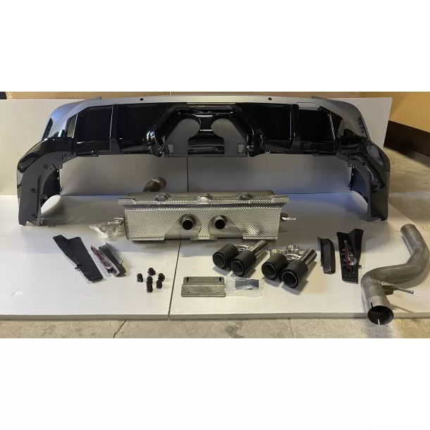  - BMW - Achterbumper + uitlaat voor BMW G20 M3 ontwerp - 1 - Verfraai de esthetiek van je BMW G20 met deze M3-stijl achterbumpe