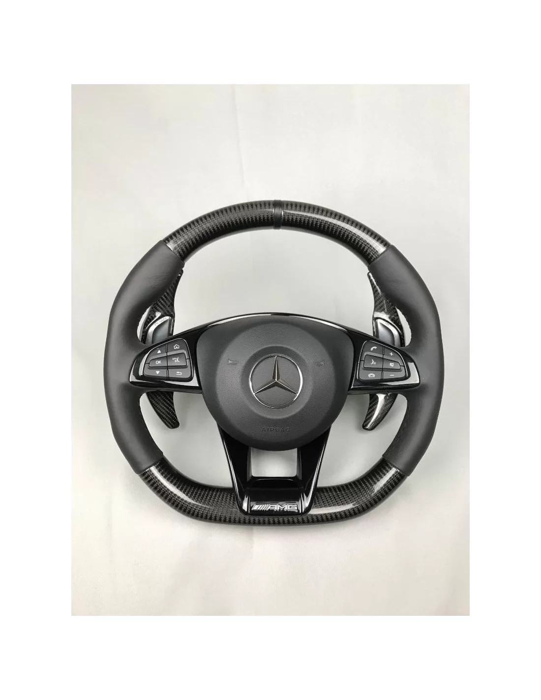  - Steering Wheels - Kierownica AMG z włókna węglowego do Mercedes-Benz Klasa C Klasa E W205 W213 W463 - 1 - Kierownica AMG z wł