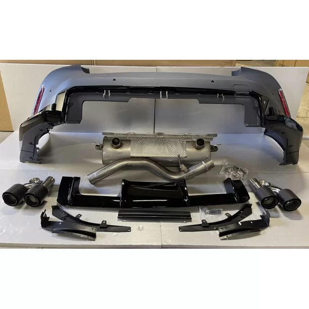  - BMW - Heckstoßstange + Auspuff bmw g22 style M4 0--0 - 1 - Rüsten Sie Ihren BMW G22 mit der Heckstoßstange und dem Auspuff im