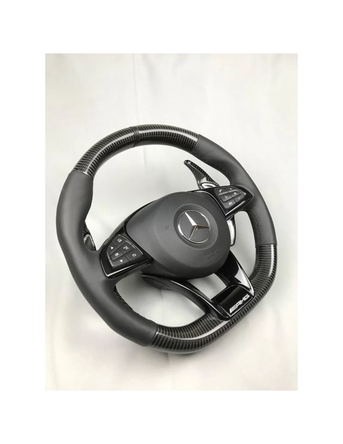  - Steering Wheels - Kierownica AMG z włókna węglowego do Mercedes-Benz Klasa C Klasa E W205 W213 W463 - 2 - Kierownica AMG z wł