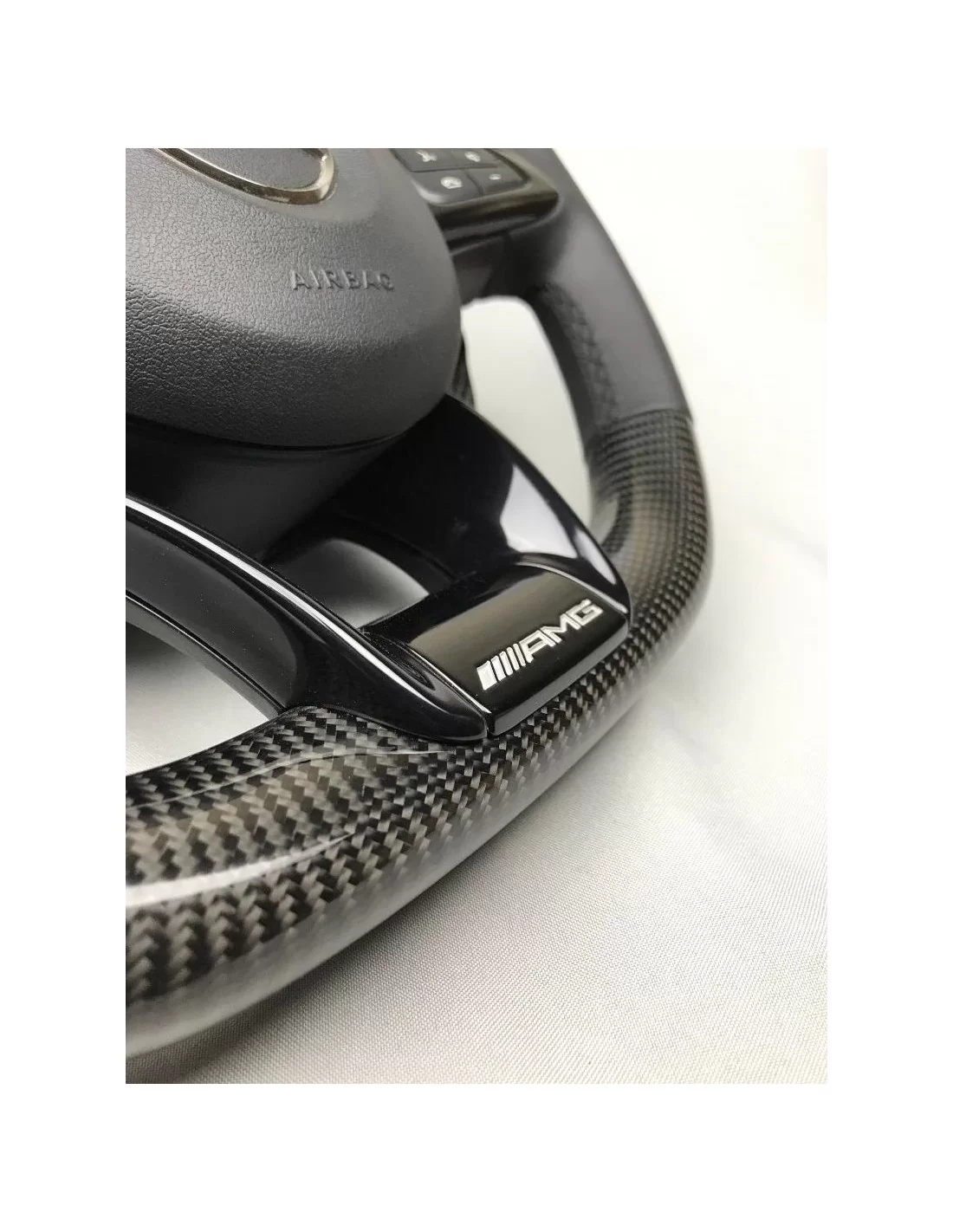  - Volant - Volant AMG en fibre de carbone pour Mercedes-Benz Classe C Classe E W205 W213 W463 - 4 - Acheter Volant AMG en fibre
