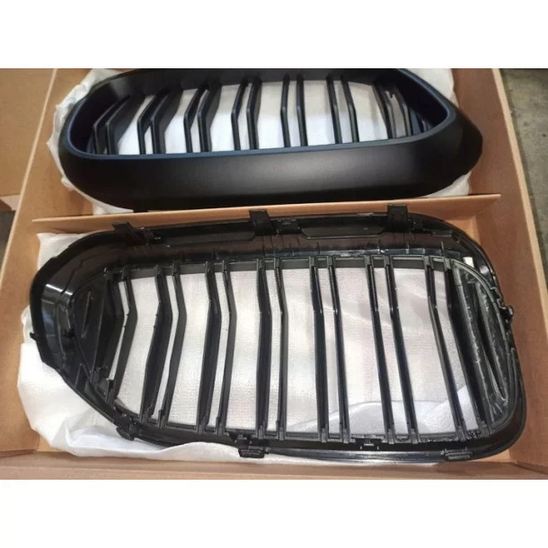  - BMW - Grill njurgrill BMW 5 G30 svart matt 17-20 - 1 - Förbättra din BMW 5 G30 (2017-2020) med vår snygga svarta matt njurgri