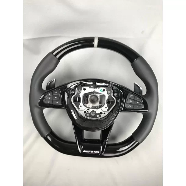  - Volante - Piano Negro de cuero AMG volante para Mercedes-Benz Clase C Clase E W205 W213 - 7 - Mejore su Mercedes-Benz Clase C