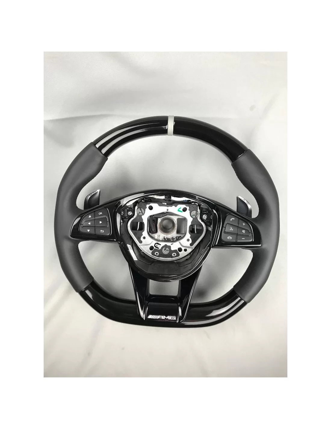 - Steering Wheels - Pianolak zwart lederen AMG-stuur voor Mercedes-Benz C-Klasse E-Klasse W205 W213 - 7 - Verfraai uw Mercedes- - Steering Wheels - Pianolak zwart lederen AMG-stuur voor Mercedes-Benz C-Klasse E-Klasse W205 W213 - 7 - Verfraai uw Mercedes-
