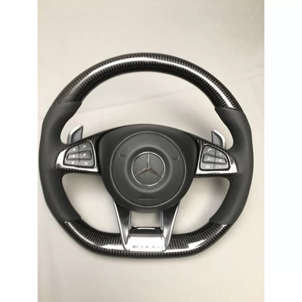  - Steering Wheels - Kierownica AMG z włókna węglowego do Mercedes-Benz Klasa C Klasa E W205 W213 - 1 - Kierownica AMG z włókna 