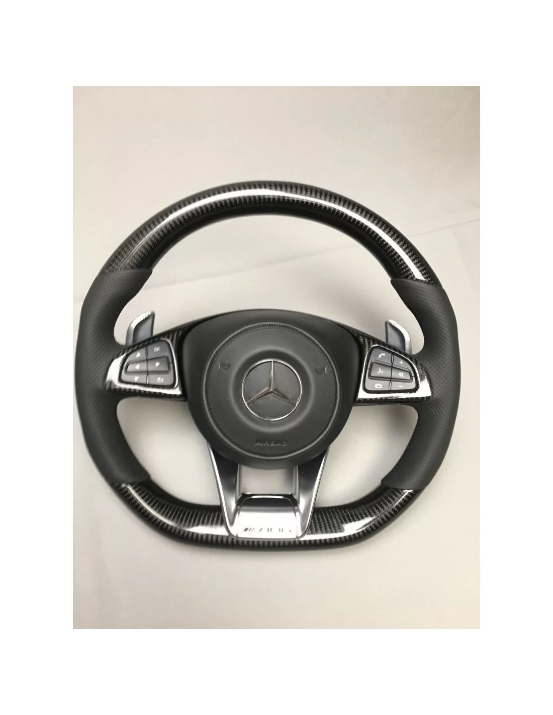 - Volante - Volante AMG de fibra de carbono para Mercedes-Benz Clase C Clase E W205 W213 - 1 - Eleve su Mercedes-Benz Clase C C - Volante - Volante AMG de fibra de carbono para Mercedes-Benz Clase C Clase E W205 W213 - 1 - Eleve su Mercedes-Benz Clase C C