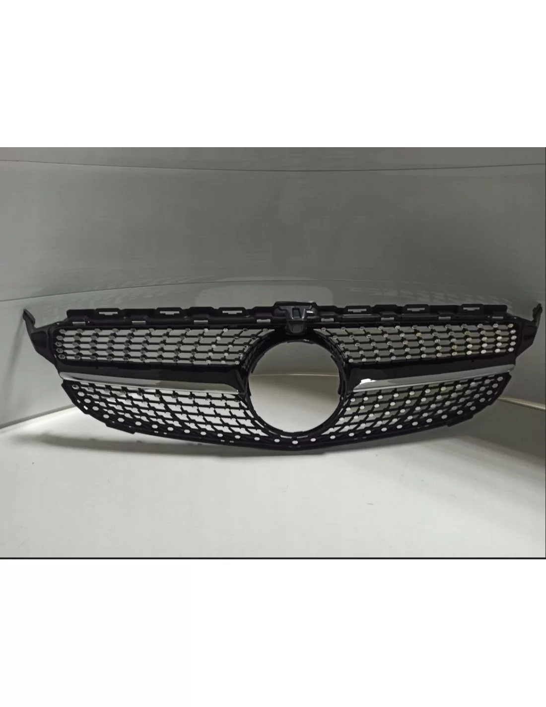  - Mercedes-Benz C-Class 2014-2018 (W205) - Front Grill Diamond black camera Fit for MERCEDES C-CLASS W205 - 1 - Upgrade your M