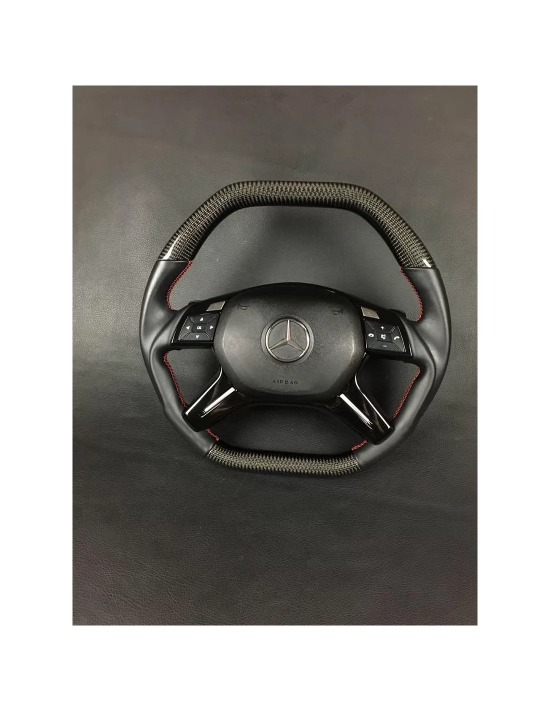  - Steering Wheels - Kolfiberratt till Mercedes-Benz Mercedes-Benz G-klass E-klass ML GL W463 W166 W212 - 4 - Köp Ratt i Kolfibe