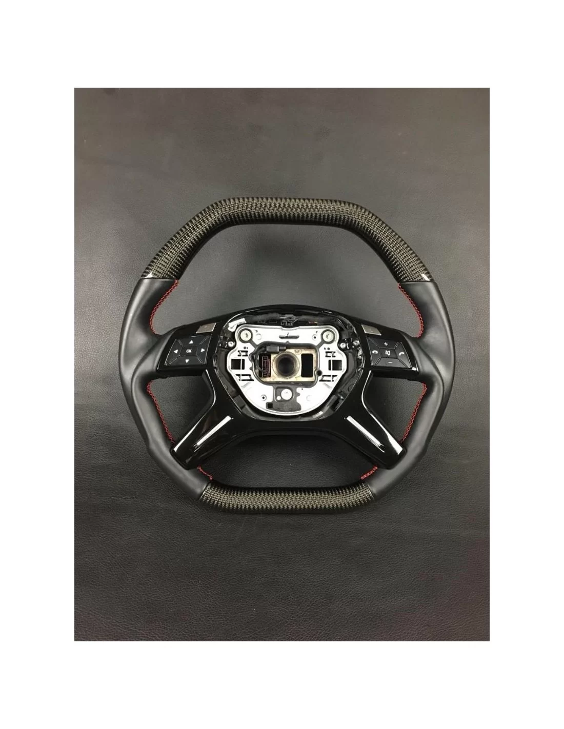  - Steering Wheels - Kolfiberratt till Mercedes-Benz Mercedes-Benz G-klass E-klass ML GL W463 W166 W212 - 5 - Köp Ratt i Kolfibe